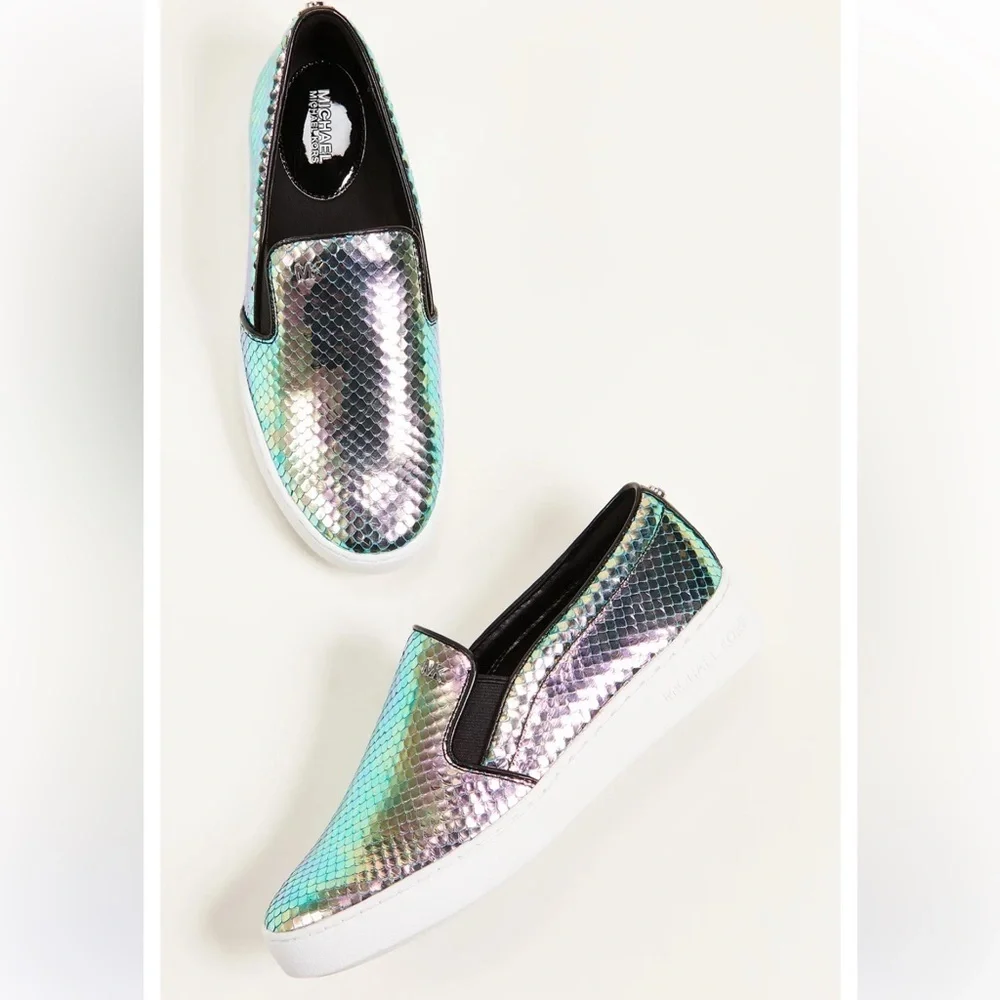 MICHAEL KORS Keaton iridescent sneakers
